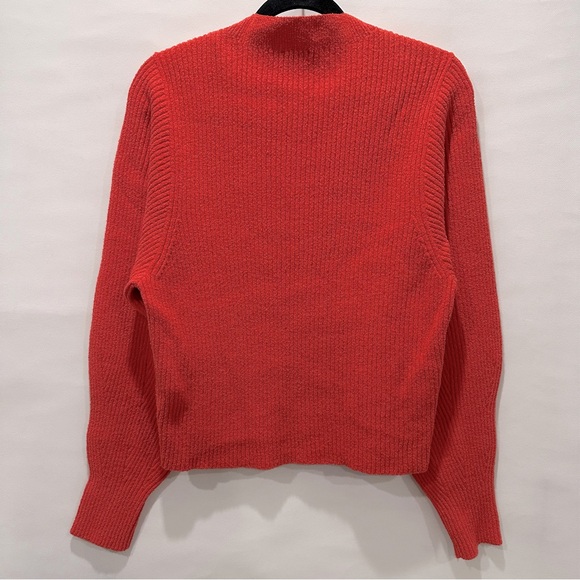 COS Orange Ribbed Knit Sweater – Soft Cotton Blend, XS - Picture 6 of 8